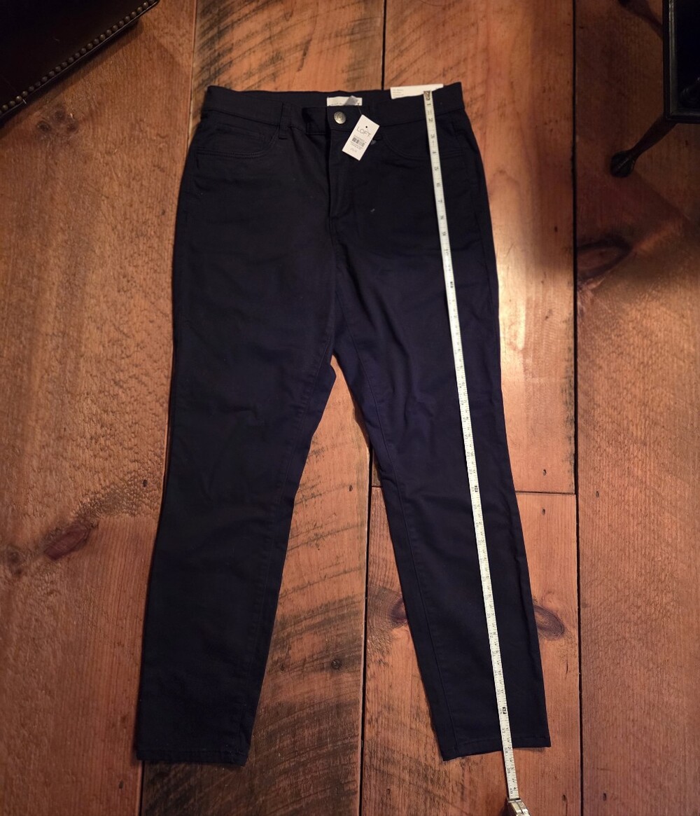 LOFT Black Cropped Ankle Pants